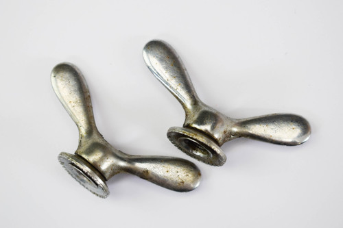 Pair vintage chrome bicycle - vintage,