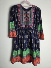 Girls Blue Dress Kurta Age 7