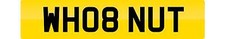 PRIVATE NUMBER PLATE WH08 NUT
