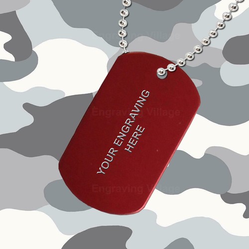 Red aluminium personalised - aluminium,