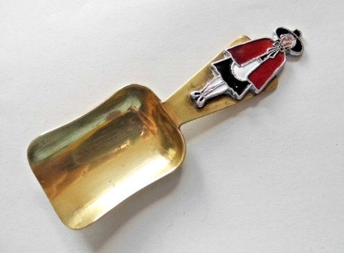 Vintage solid brass welsh lady - solid,