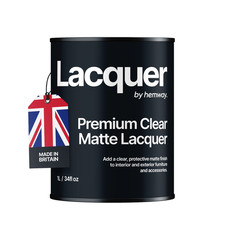 Hemway Premium Clear Varnish Lacquer Furniture Wood Metal Glaze Protection Paint