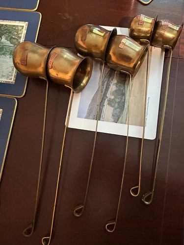 Vintage brass spirit measure - vintage,