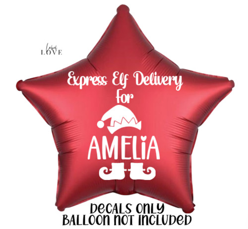 Personalised elf sticker - elf,