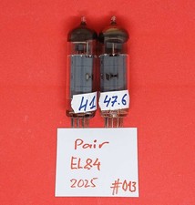 TESTED & MATCHED PAIR 2pcs x EL84 TUBES TESLA    ~ 6p14p-EV ~  6BQ5 = DDP