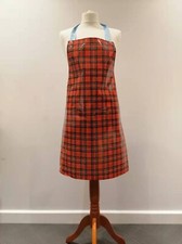 Harrods Sottish checkered patten  waterproof Apron .Discontinued    New