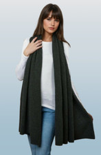 CASHMERE CHARCOAL SCARF Thick