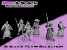 6 x Samurai Ronin Miniatures -