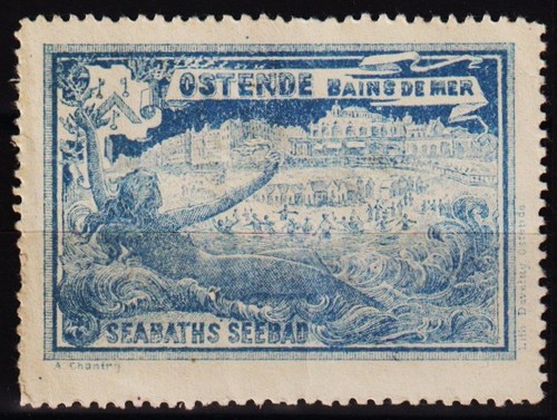 Vintage belgian poster stamp - belgian,