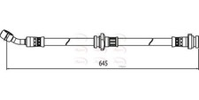 APEC Front Left Brake Hose for