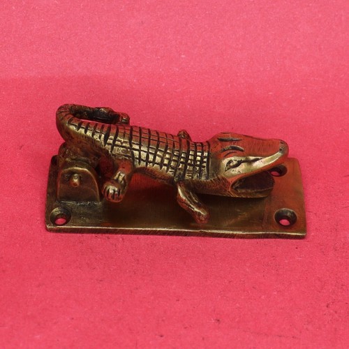 Handmade brass crocodile shape - handmade,