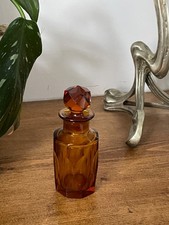 Vintage Amber Glass Perfume