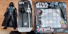 Star Wars Bundle Hasbro V3625  10" Darth Vader, Drinking Straws,Match Cube Game.