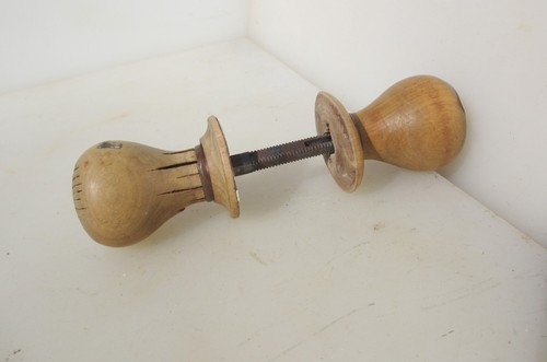 Antique wooden door - door, knobs
