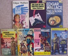 Edgar Wallace Books - 7 vintage paperbacks from the 1960s.