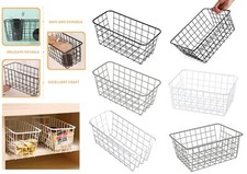 Metal wire storage basket - metal,