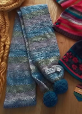 Seasalt Soft Wool Warm Winter Pom Poms Scarf