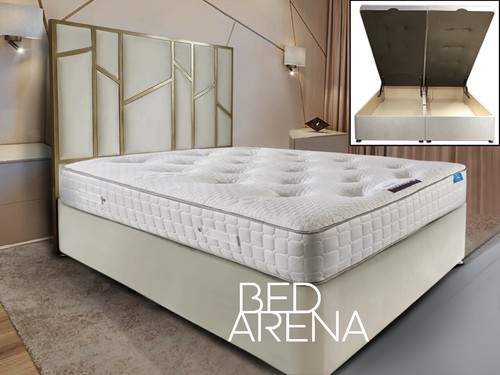 Plush velvet divan - velvet, storage