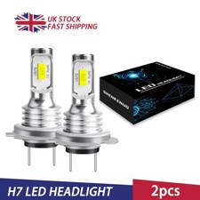For Mercedes SLK R170 R171 R172 - 2x H7 LED Headlights Bulbs Kit Low BEAM 6000K