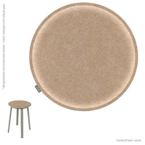 8in eco felt pillow - 3/8in,