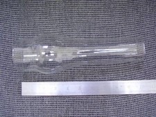 Old glass oil - lamp, chimney
