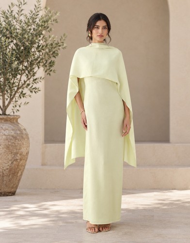 Arrange butter yellow satin - yellow,