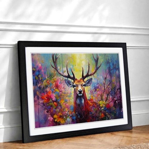 Stag deer expressionism - stag,