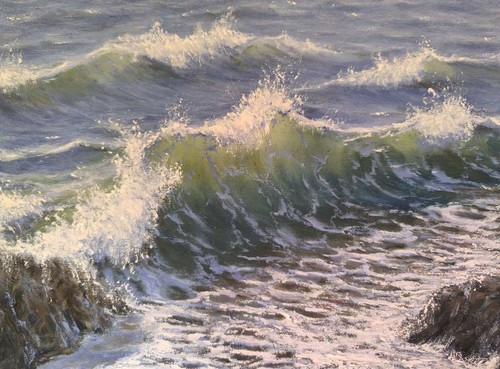 Textured impasto original - textured, art