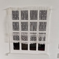 Dolls house curtains - house,