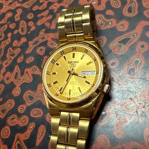 Seiko snk574j1 gold automatic - seiko,