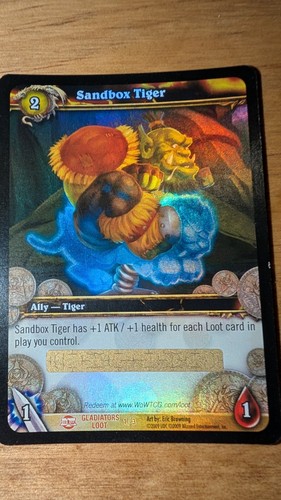 Wow tcg sandbox tiger unused - sandbox,