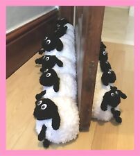 KNITTING PATTERN 608: SHEEP DRAUGHT EXCLUDER, SNOWFLAKE AND CHUNKY YARN, 2 SIZES
