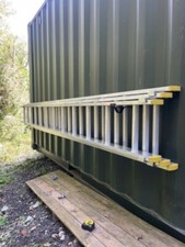 Wall ladder brackets - wall,