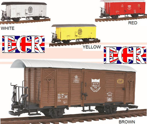 Scale railway box - railway, brown