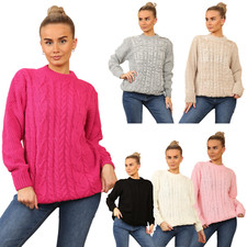 LADIES KNITTED CABLE KNIT