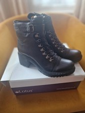 Black Leather Biker Ankle