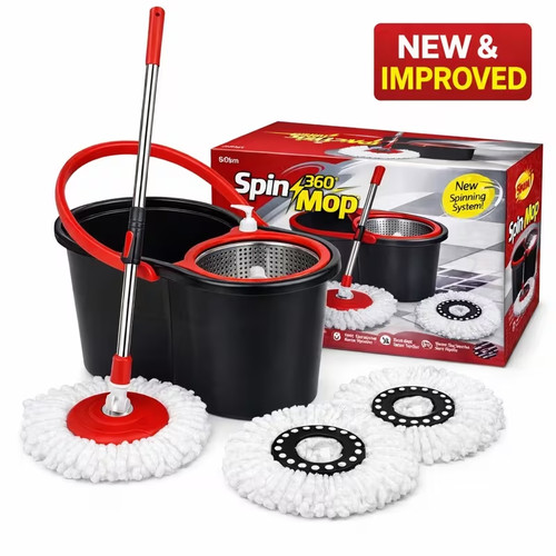 360 spin mop bucket - mop, &