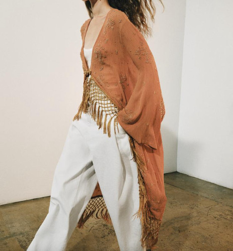 Zara collection embroidered - zara,