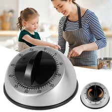 60 Minutes Kitchen Mechanical Timer Cooking Baking Reminder Loud Alarm Clock