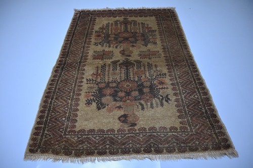 3x4 baluchi rug - 3x4, rust