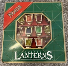 Vintage Noma 20  Lanterns Christmas Lights - new old stock - like Pifco  