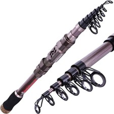 Telescopic Fishing Rod Reel Holder For Auction Silver 3.0M 1 PCS