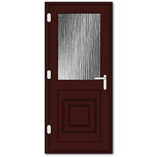 Rosewood Half Glazed uPVC Back