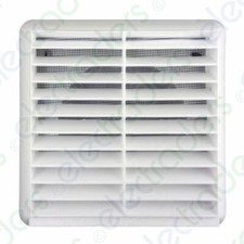 Vortice 46056 Fixed Ventilation Outlet Grille with Flyscreen 100mm 4 Inch White