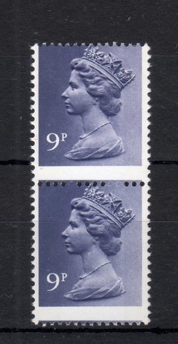 Machin unmounted mint pair - 9p,