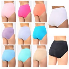 WOMEN SEAMLESS TUMMY SHAPE WEAR SLIMMING BRIEFS KNICKERS LUXURY UNDERWEAR