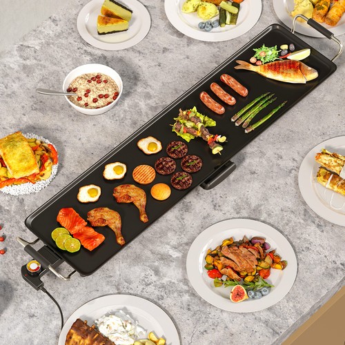89x22cm black electric griddle - black,