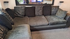 DFS Large Grey Corner Sofa L