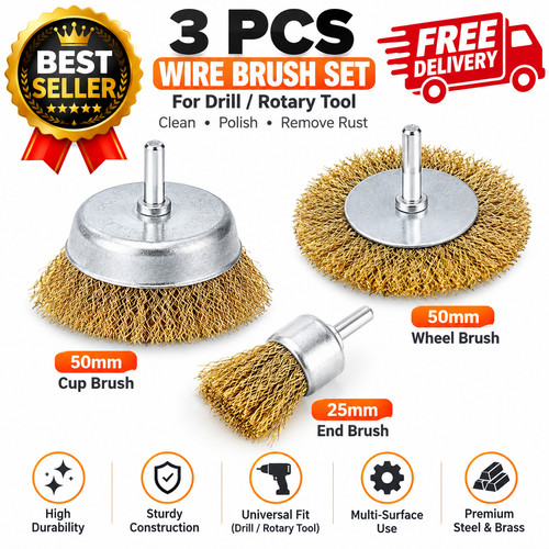 3pcs wire brush wheel - cup, set