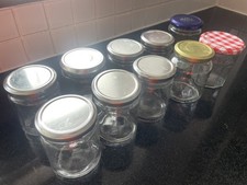 10 Empty Jam Jars with lids